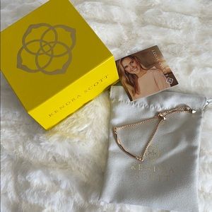 Kendra Scott Rosegold bar bracelet
